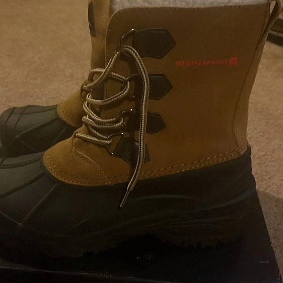 Weatherproof Mens Gorge Insulated Winter Boots Flat Heel - Picture 9 of 11